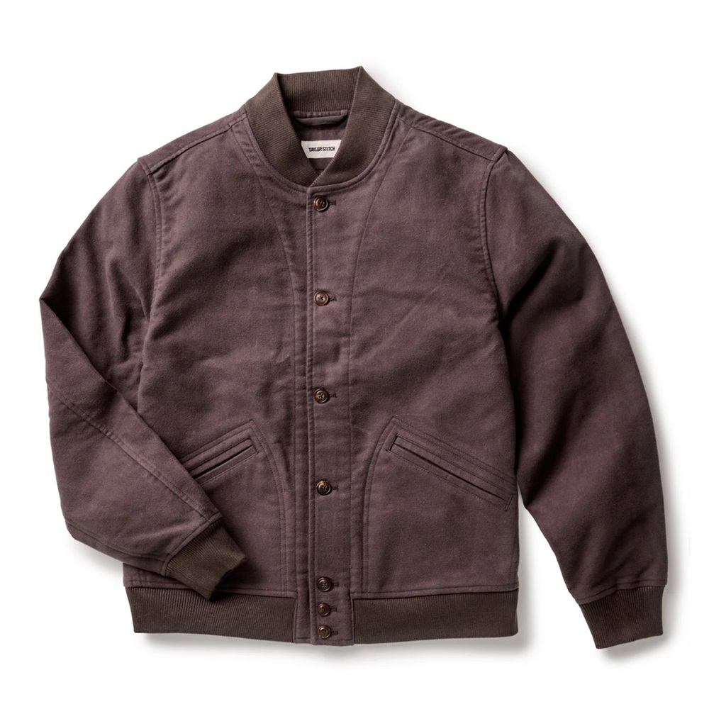 Taylor Stitch Dark Brown Bomber Jacket
